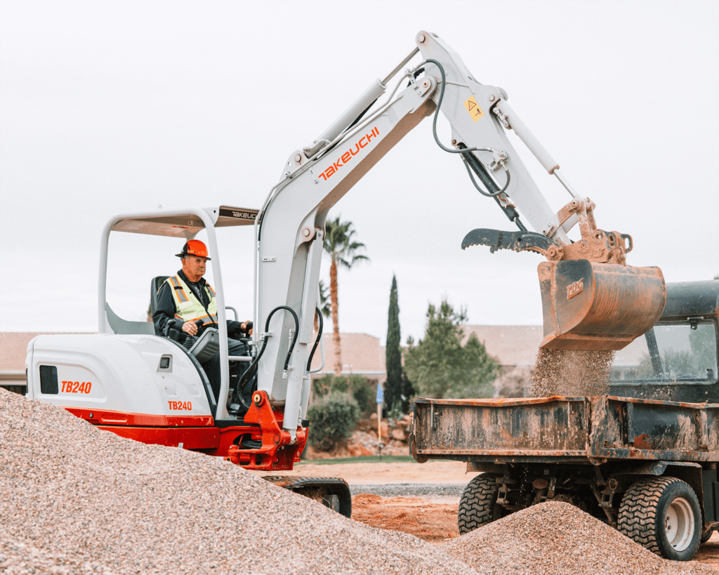 Takeuchi TB240 mini excavator Houston Heavy machinery