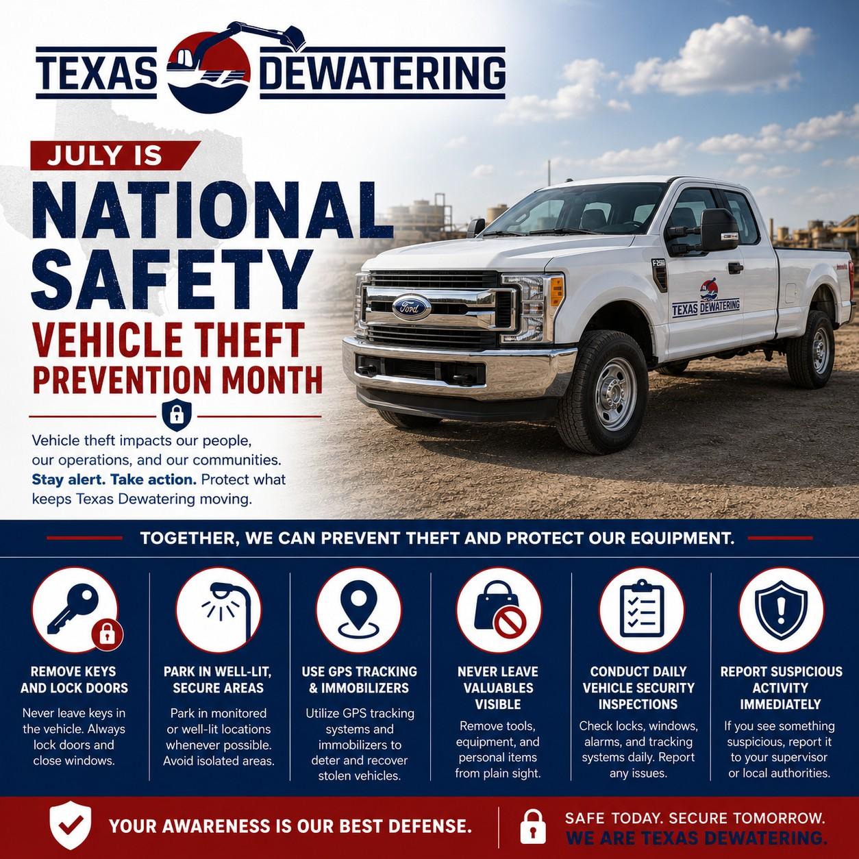 National Safety Vehicle Theft Prevention Month
